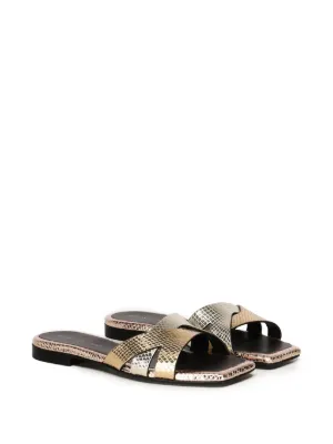 【関税&送料込】Giuliano Galiano Sandals Golden Giuliano Galiano Donna Sandals In Gold | ModeSens