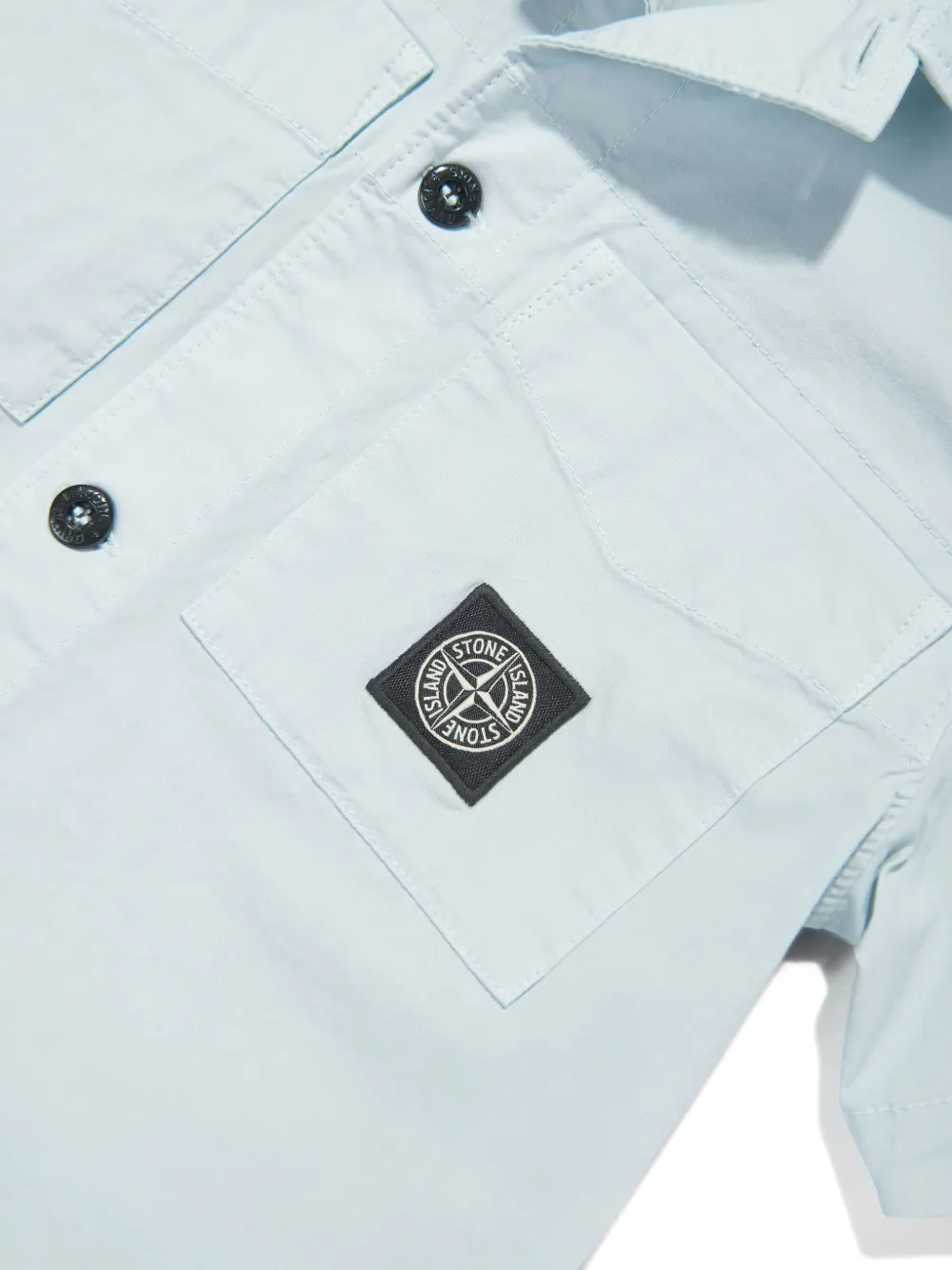 Stone Island Junior Sweater met Compass-logopatch Blauw
