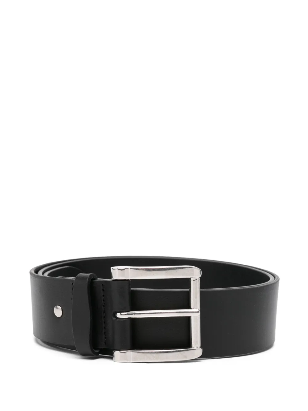 AMI Paris Leren riem Zwart