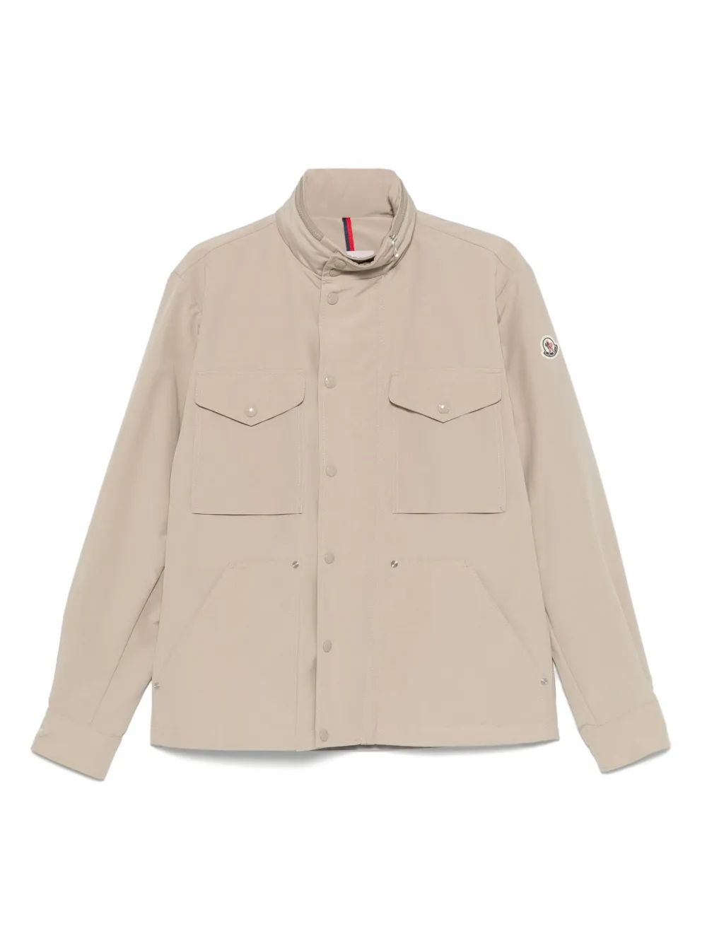 Moncler logo-patch bomber jacket | Neutrals | Image 1