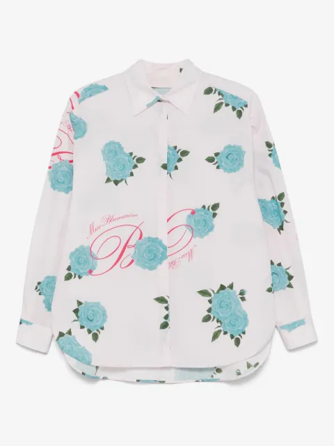 Miss Blumarine floral-print shirt