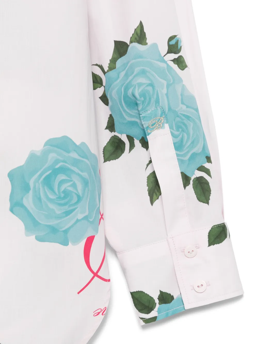 Miss Blumarine Shirt met bloemenprint Roze
