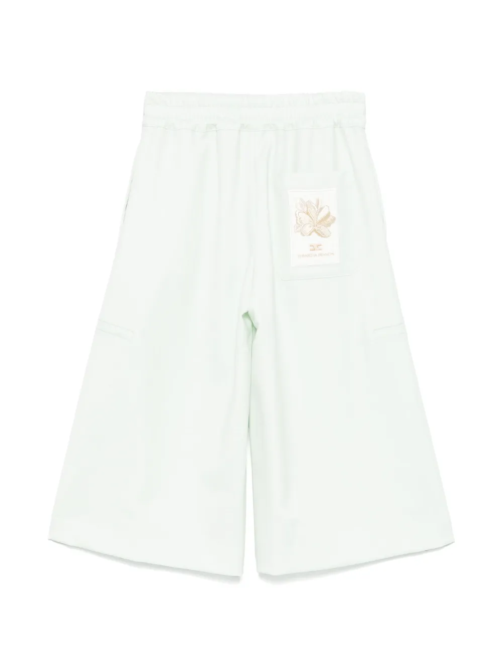 Elisabetta Franchi La Mia Bambina Broek met logopatch Groen