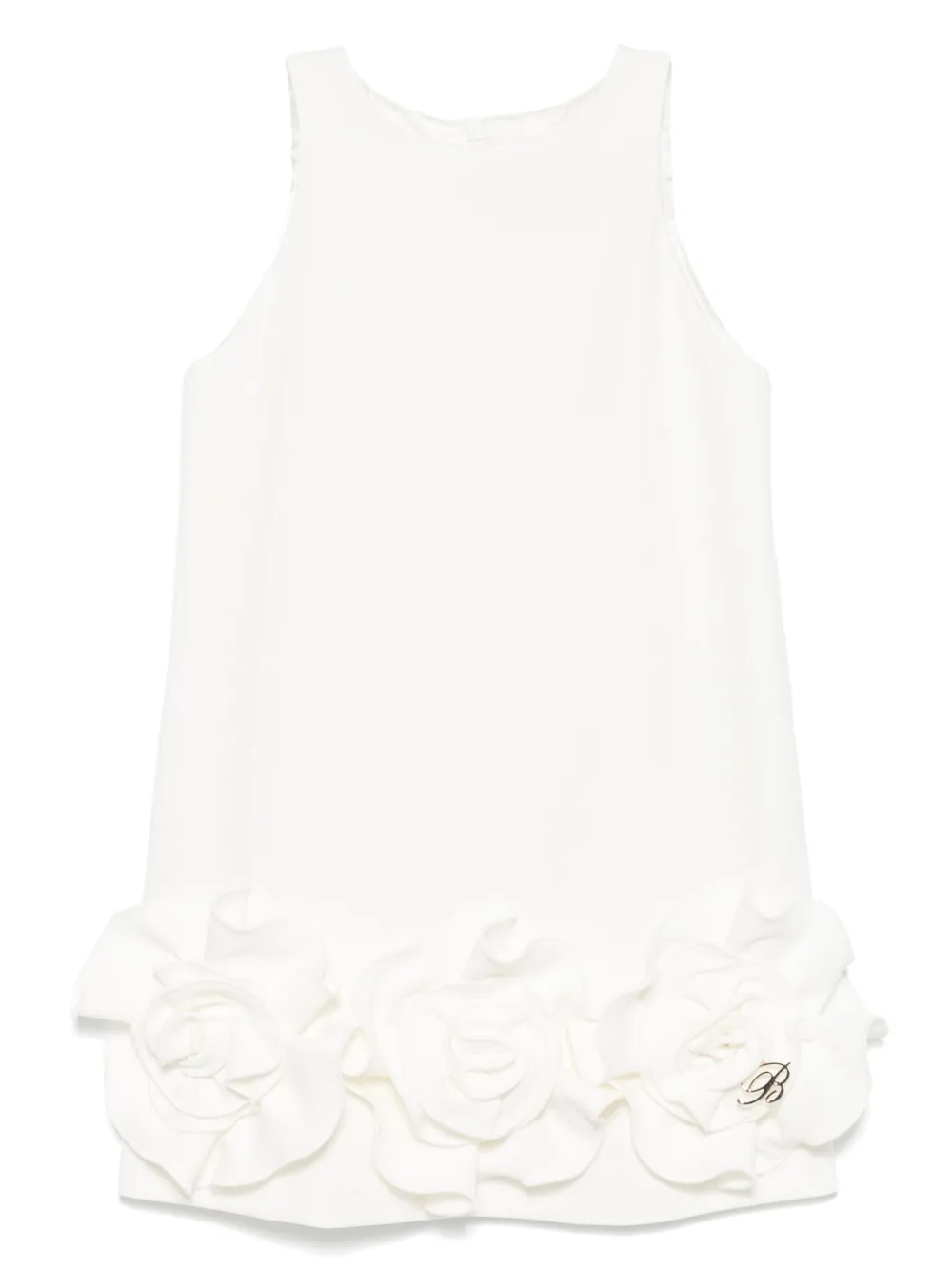 Miss Blumarine フローラル ワンピース - ホワイト Miss Blumarine フローラル ワンピース - ホワイト
