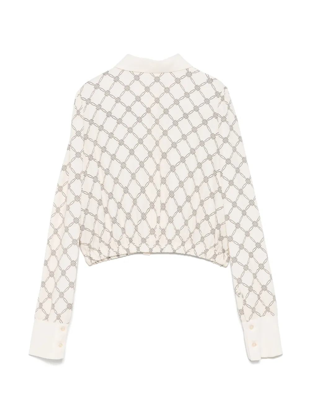Elisabetta Franchi La Mia Bambina Shirt met logo-jacquard Wit