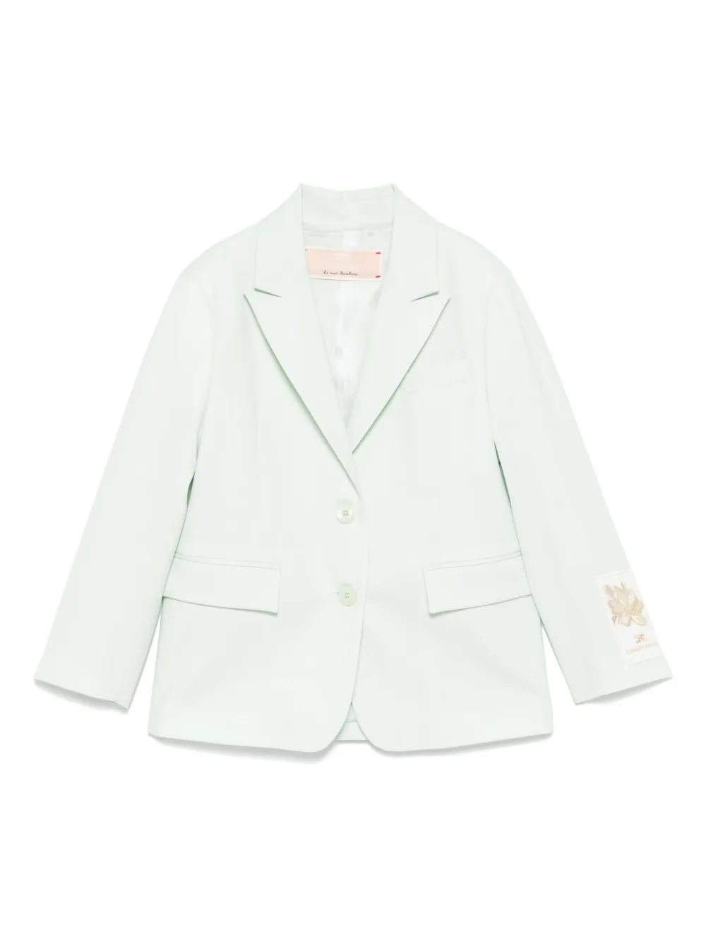 Elisabetta Franchi La Mia Bambina Blazer met logopatch Groen