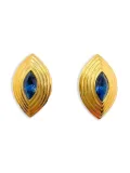 Givenchy Pre-Owned 1980s crystal-embellished earrings - Yellow