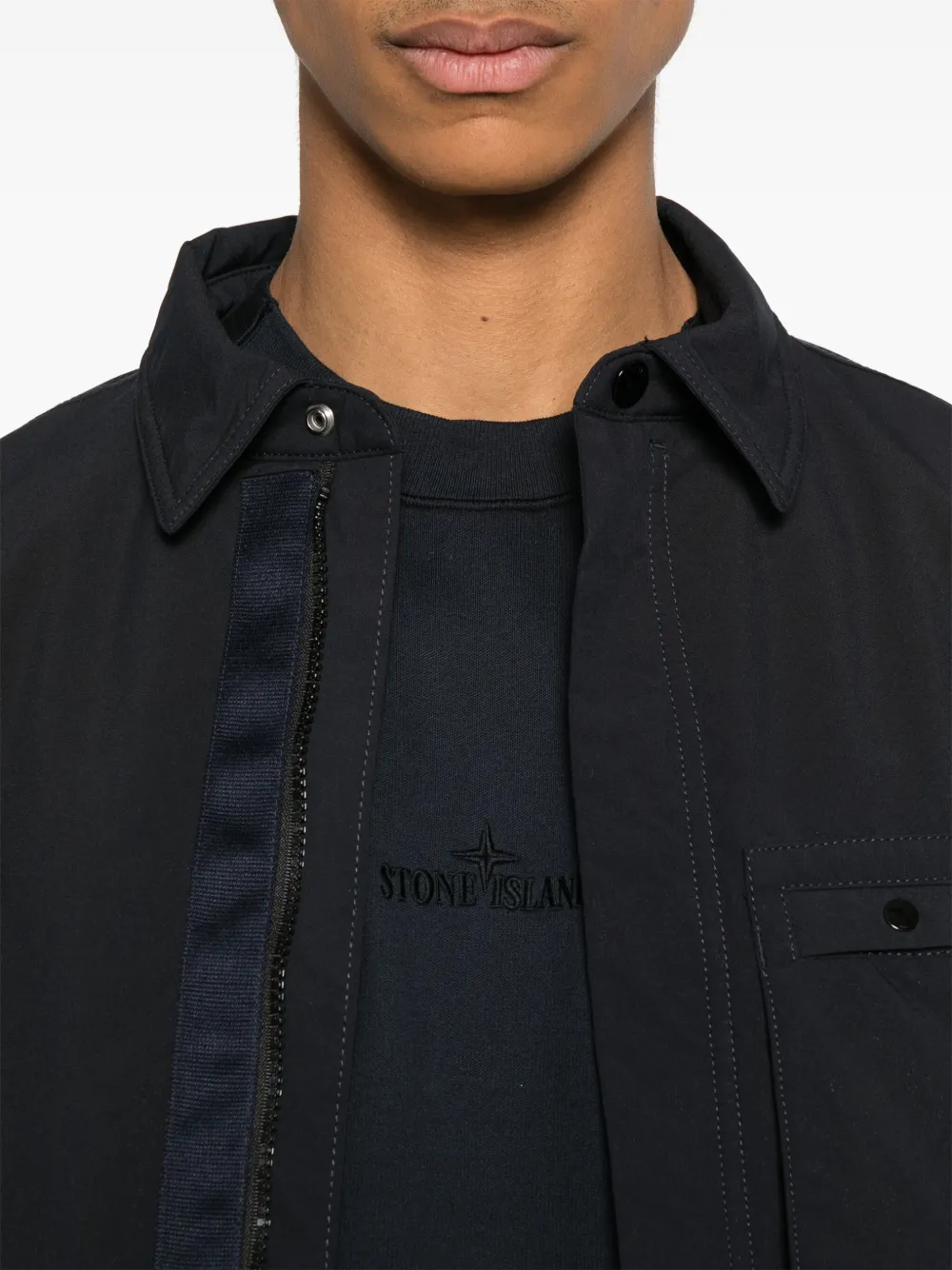 Stone Island Shell-R PrimaLoft isolatie jack Blauw