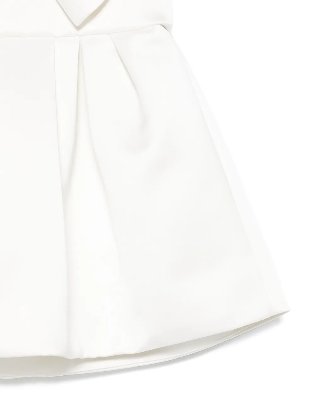 Elisabetta Franchi La Mia Bambina Satijnen jurk Wit