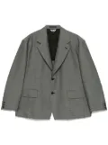 Black Comme Des Garçons herringbone blazer - Grey