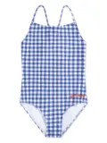 Bobo Choses checked swimsuit - Blue