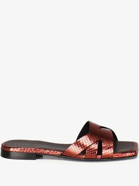 Giuliano Galiano leather slides