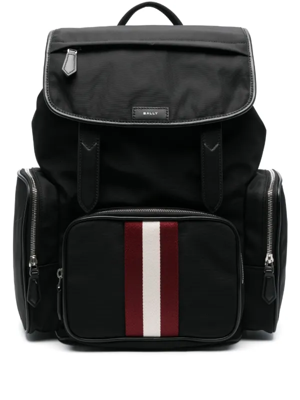 Bally ストライプ バックパック | ブラック | FARFETCH JP BALLY 