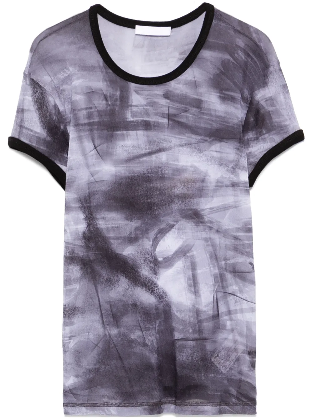 Helmut Lang T-shirt met grafische print Zwart