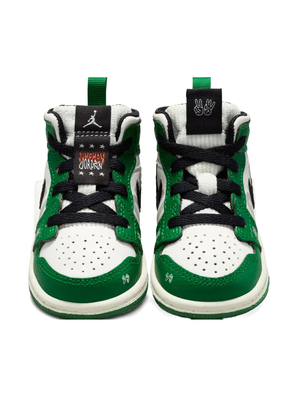 Jordan Kids Jordan 1 Mid SE "Overbranded" sneakers White