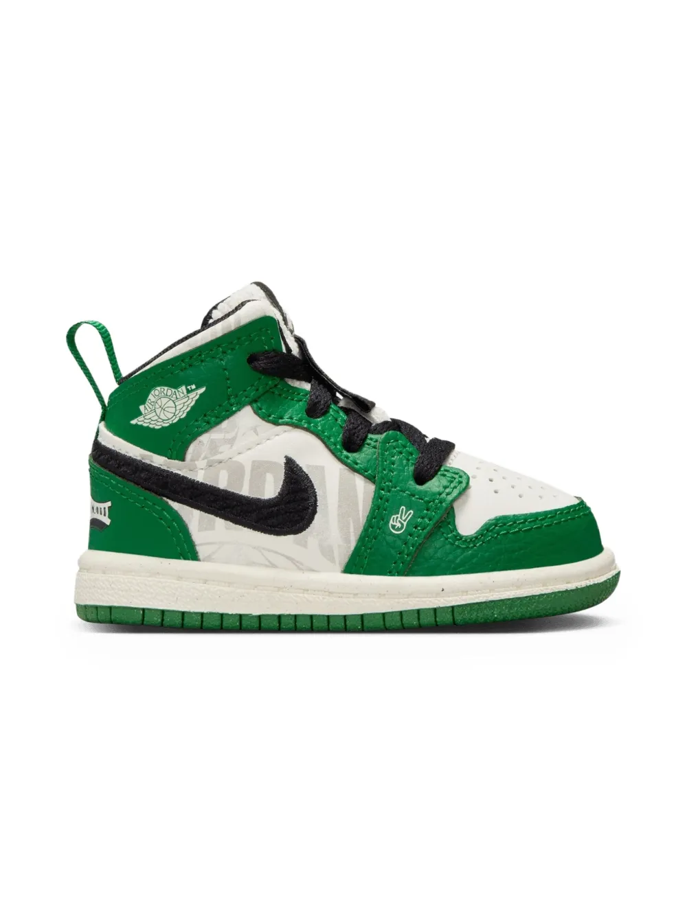 Jordan Kids Jordan 1 Mid SE "Overbranded" sneakers White
