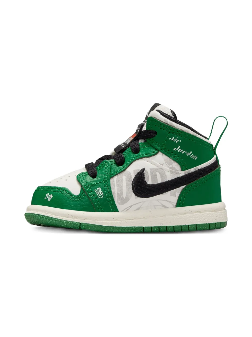 Jordan Kids Jordan 1 Mid SE "Overbranded" sneakers White
