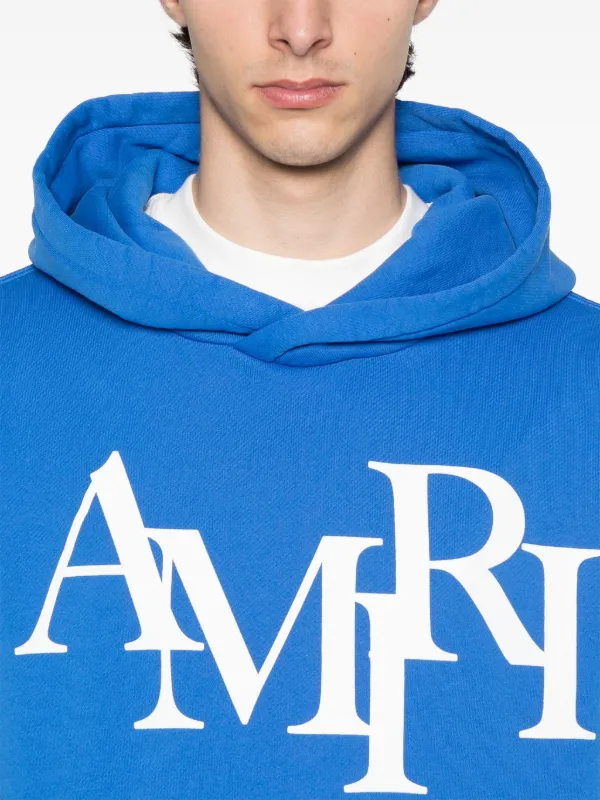 AMIRI Staggered パーカー | ブルー | FARFETCH JP