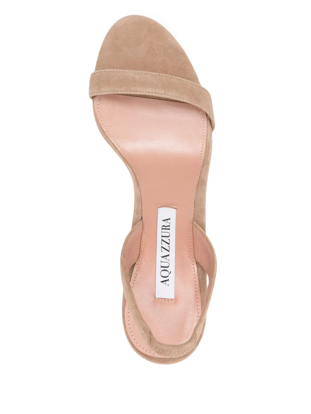 Aquazzura 85mm So Nude Block sandals Brown