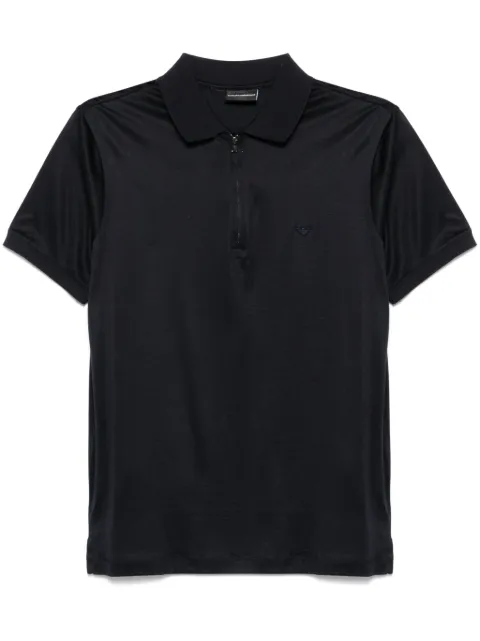Emporio Armani logo-patch polo shirt