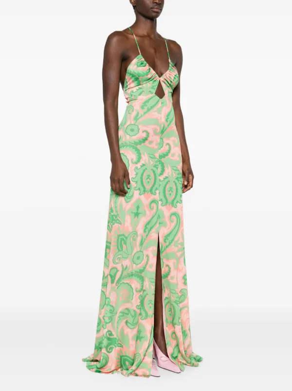 ワンピース ETRO Viscose dress with multicolor print Etro-Black-_-Multicolor-