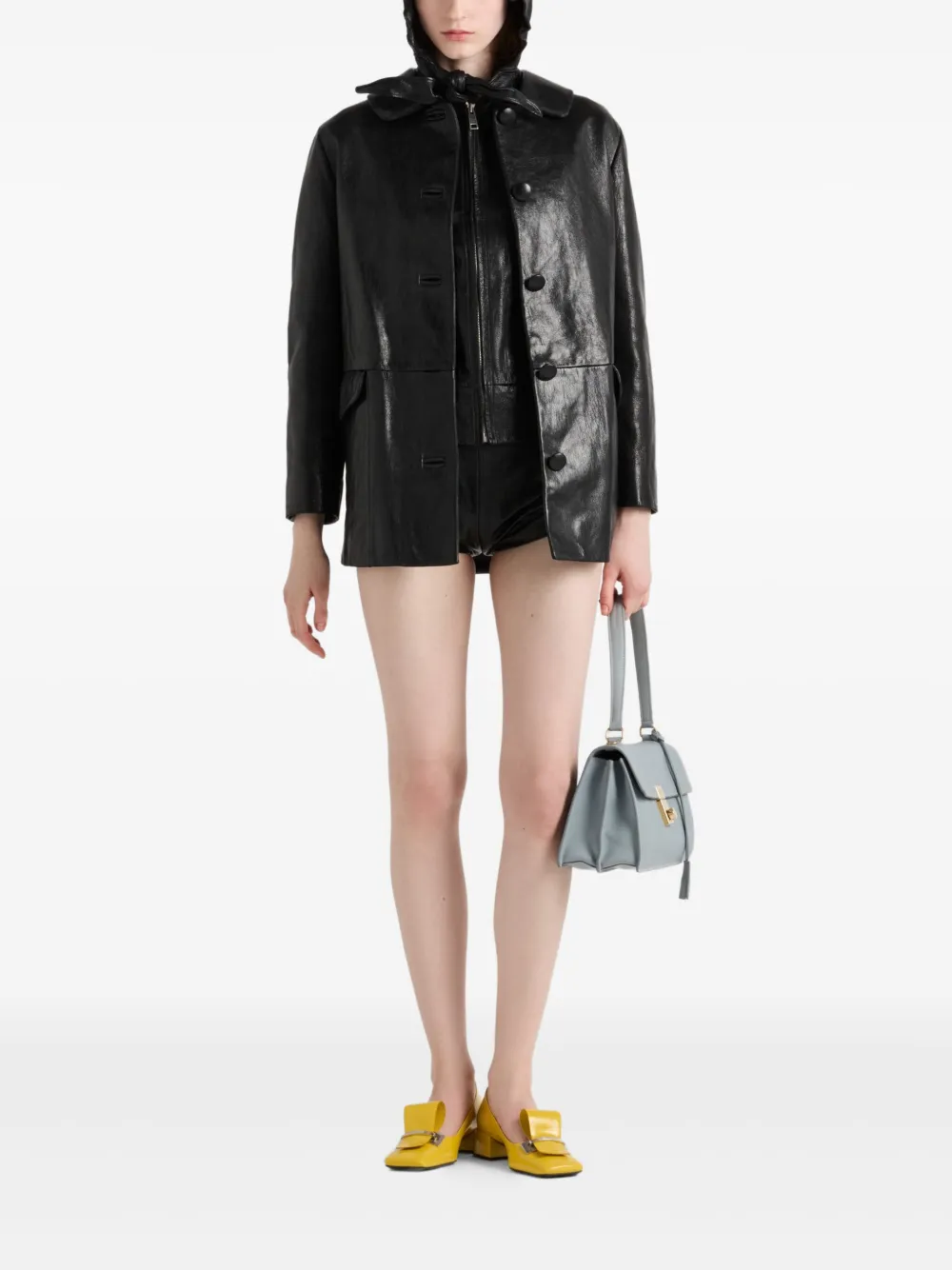 Prada hooded leather jacket | Leather Jackets | Image 2