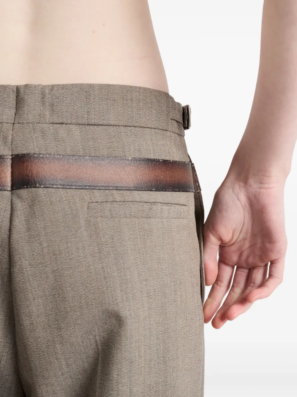 Prada Wollen broek Beige
