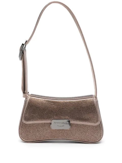 Emporio Armani شنطة كتف مزينة بحجر الراين