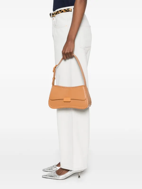 EMPORIO ARMANIベージュショルダーバッグ Emporio Armani レザーショルダーバッグ | ブラウン | FARFETCH JP