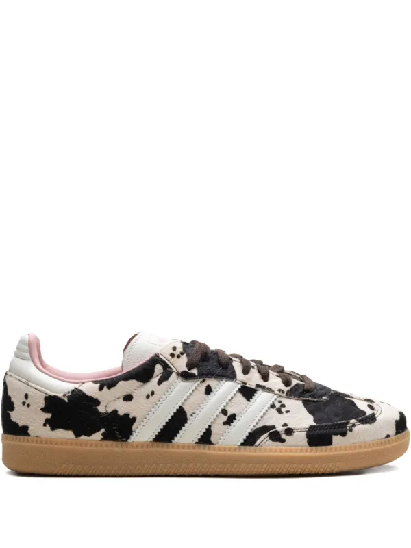 【Adidas】 (W) Samba OG Cow Print Dark Brown Off White Amazon.com | Adidas Samba OG W Cow Print Dark Brown Off