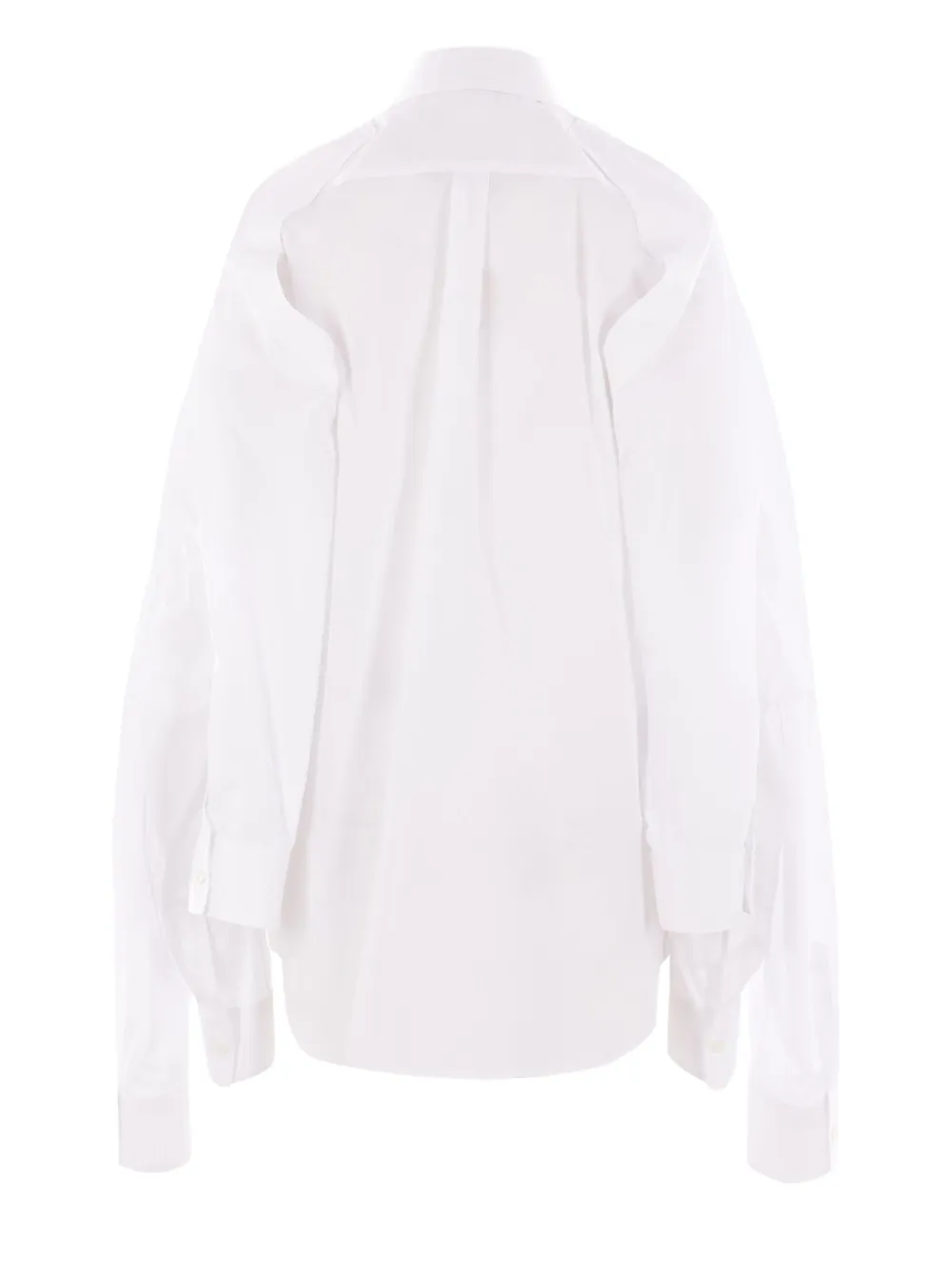 Comme Des Garçons poplin shirt - Wit