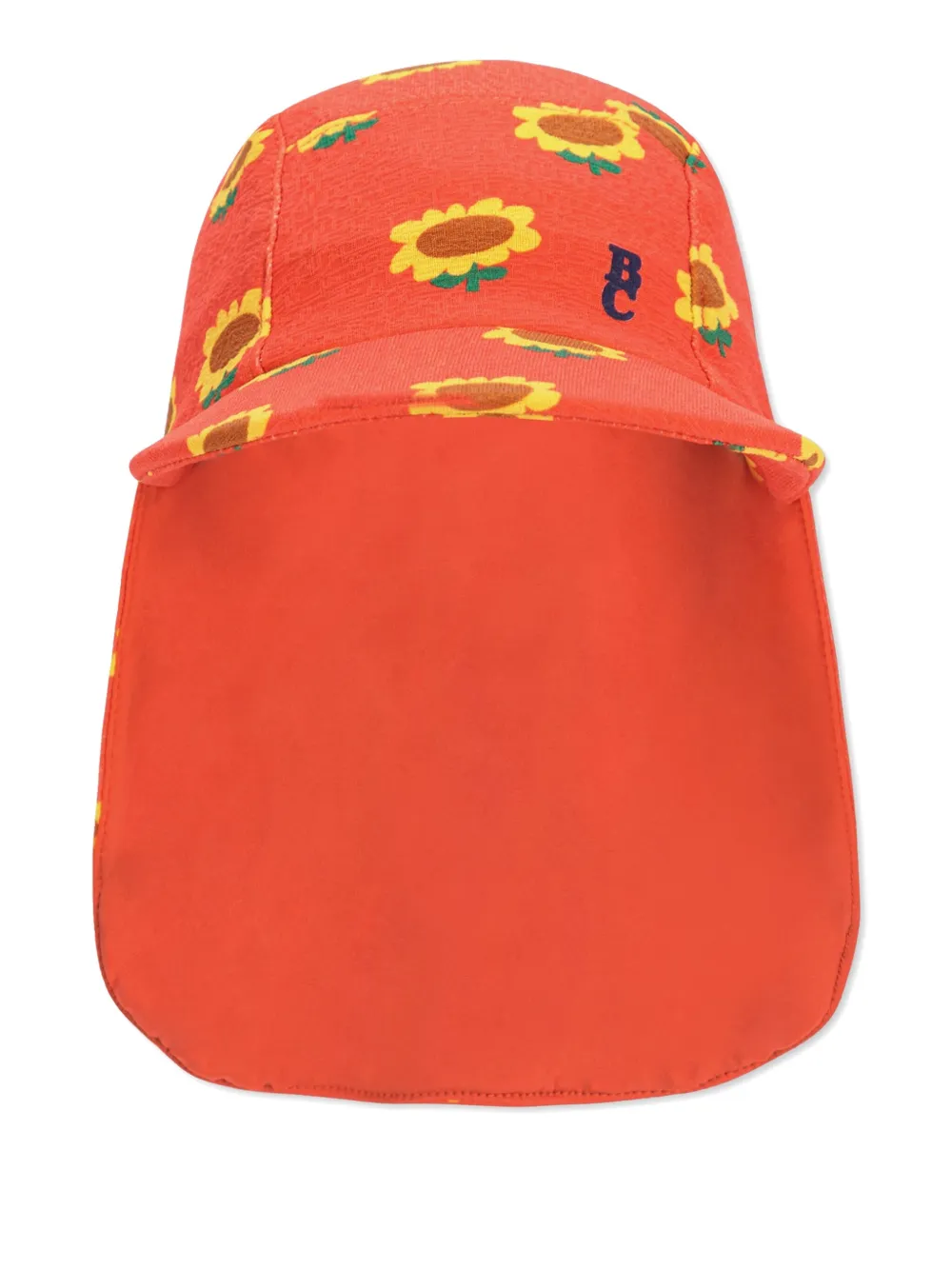 Bobo Choses Zonnehoed met bloe print Rood