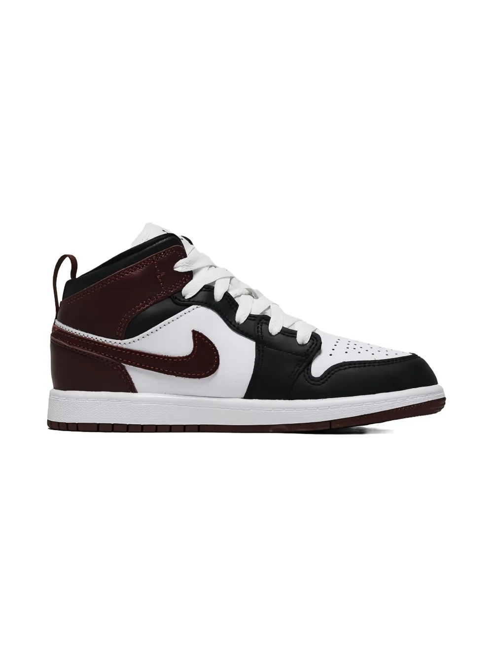 Jordan Kids Jordan 1 Mid SE "White Medium Grey Cool Grey" sneakers Wit