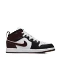 Jordan Kids Jordan 1 Mid SE ""White/Medium Grey/Cool Grey"" sneakers