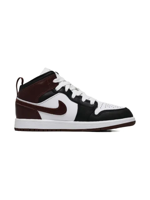 Jordan Kids Jordan 1 Mid SE "White/Medium Grey/Cool Grey" sneakers