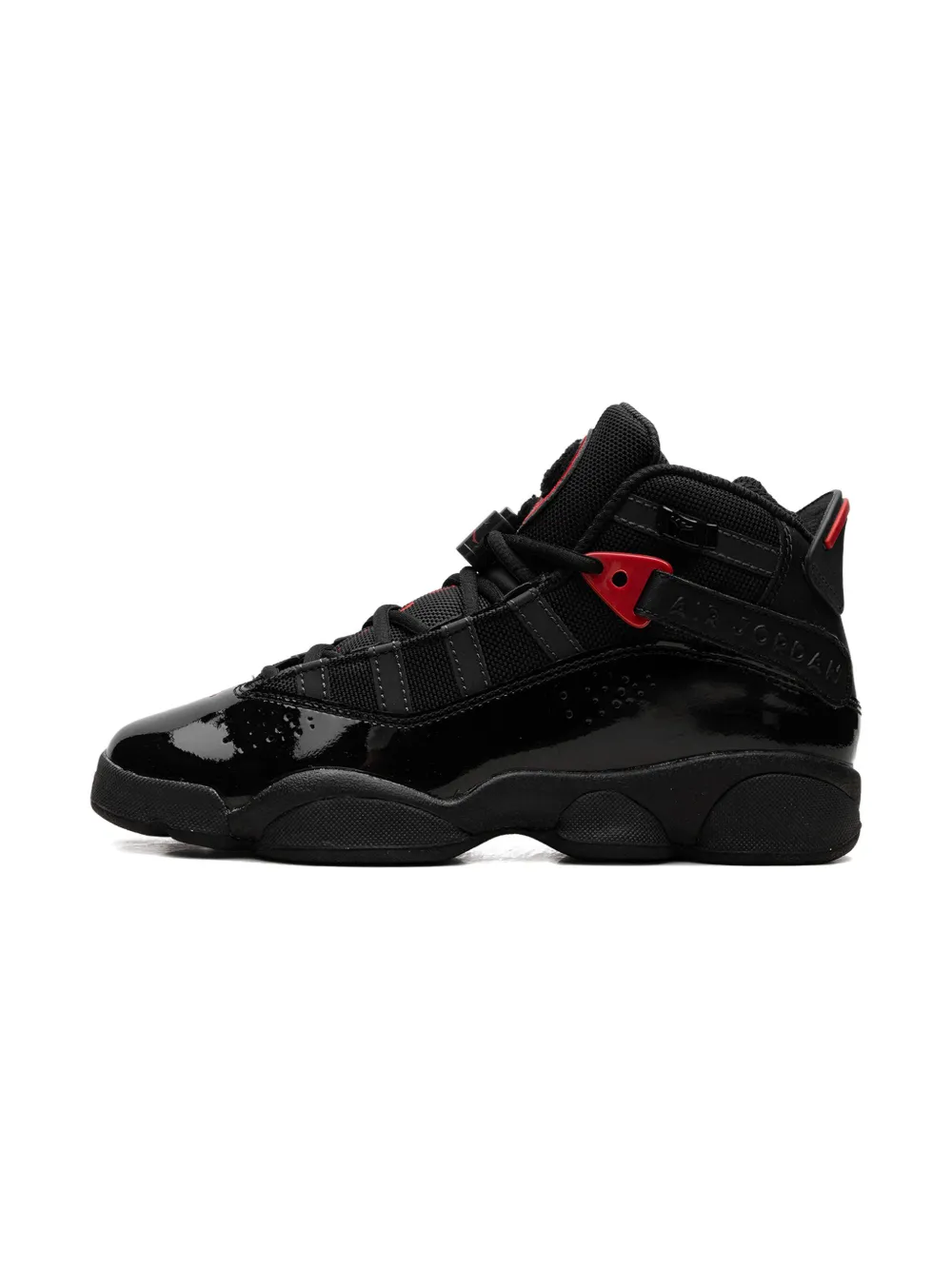 Jordan Kids Jordan 6 Rings GS Black Varsity Red sneakers - Zwart