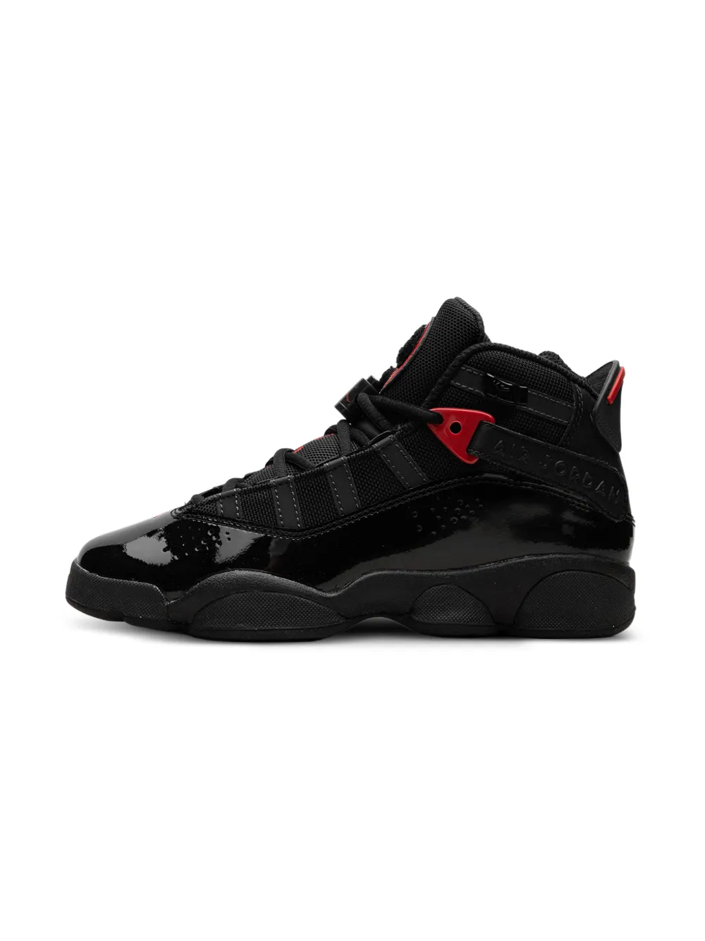 Jordan Kids Jordan 6 Rings GS "Black Varsity Red" sneakers Zwart