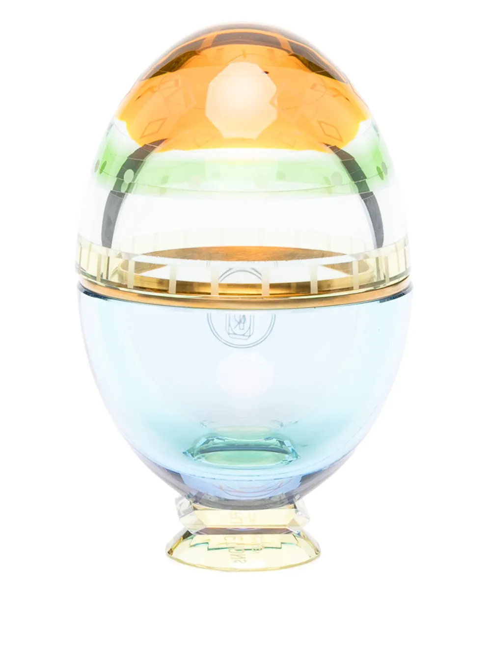 Reflections Copenhagen small Reflections Fantasia egg (10cm x 6cm) | Orange | Image 1