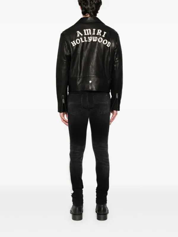 AMIRI Hollywood ライダースジャケット | ブラック | FARFETCH JP