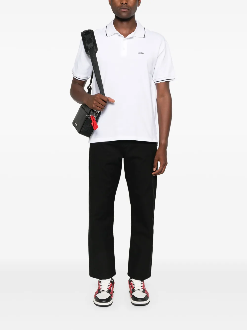 AMIRI Katoenen poloshirt - Wit