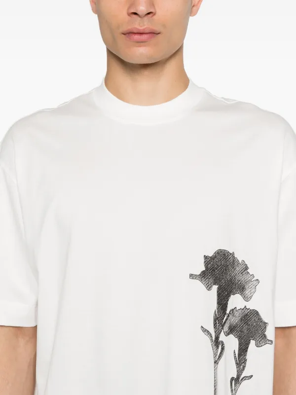 Emporio Armani フローラル Tシャツ | ホワイト | FARFETCH JP Emporio Armani フローラル Tシャツ | ホワイト | FARFETCH JP