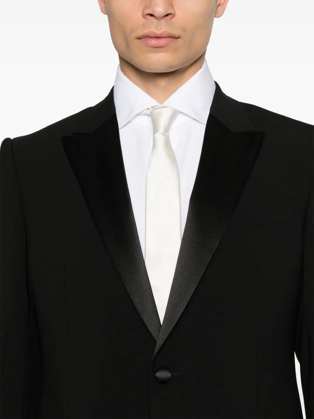 Emporio Armani Pak met enkele rij knopen Zwart