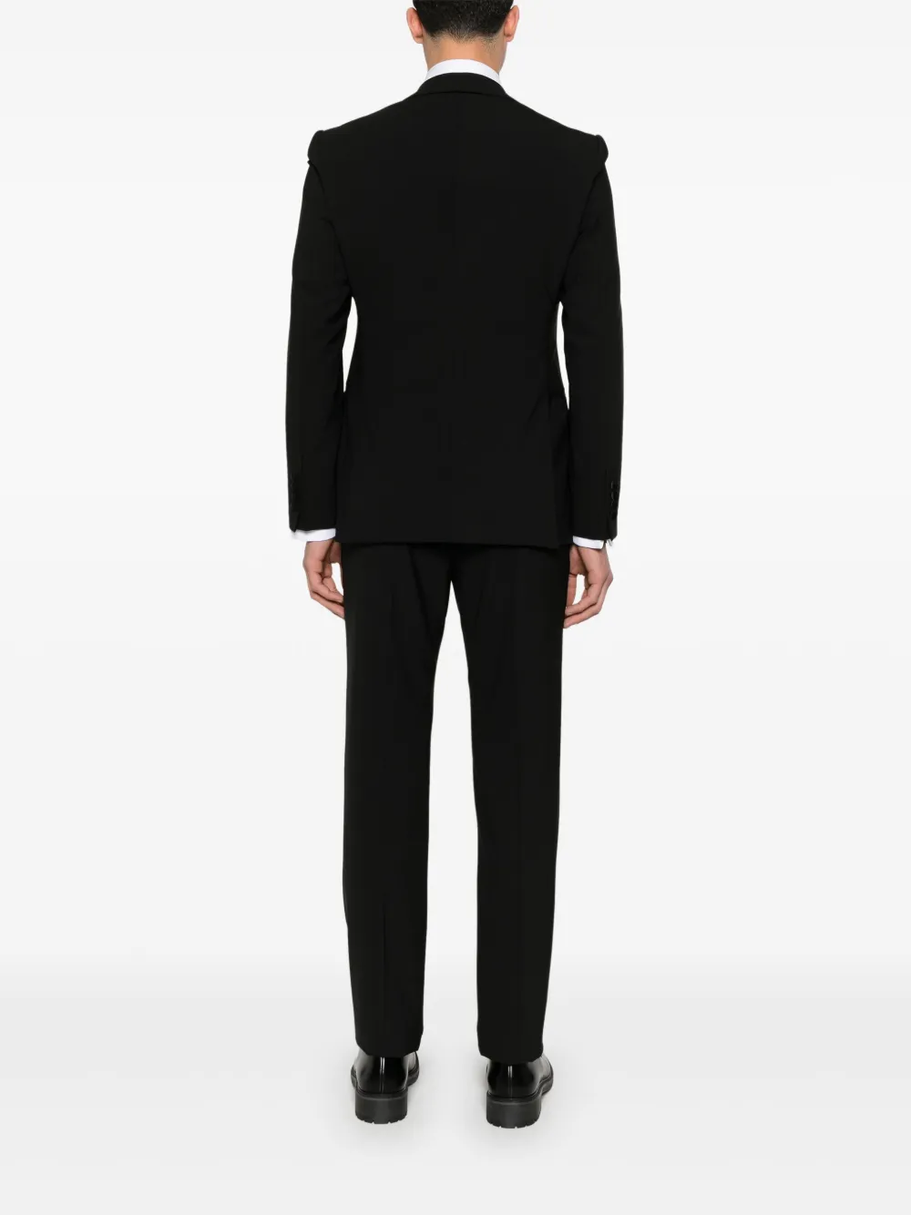 Emporio Armani Pak met enkele rij knopen Zwart