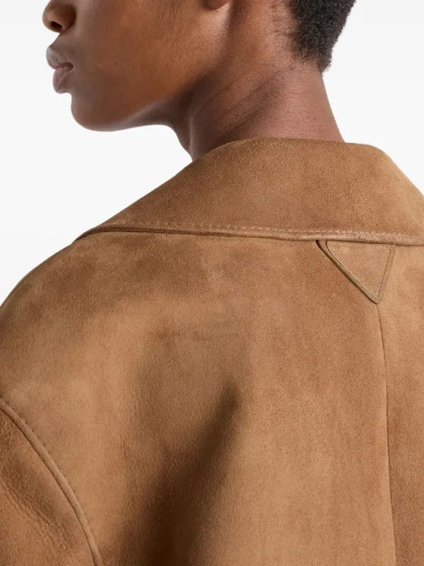 ジャケット PRADA Women Jackets 29Y246SOOO1WQ8 F0594 brown Triangle-logo jacket | Prada | OTTODISANPIETRO
