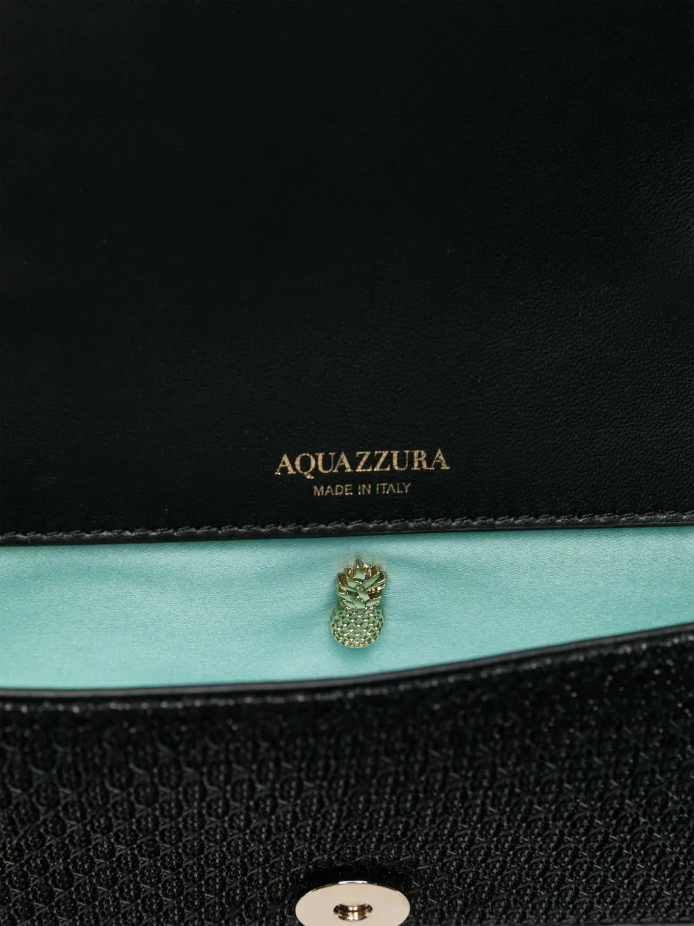 Aquazzura Gedraaide schoudertas Zwart