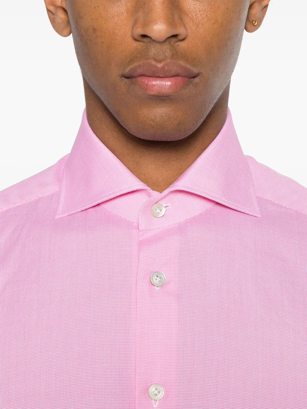 Shop Kiton Cotton Shirt In Pink