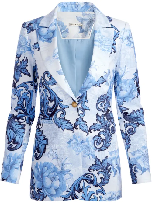 Alice + olivia blazer Breann - Bleu - alice + olivia - Modalova
