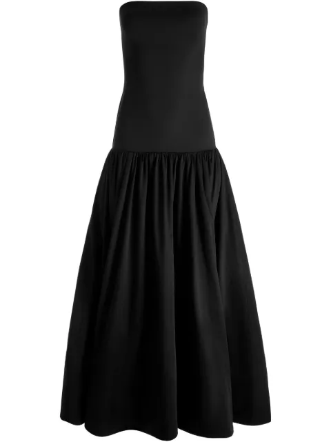 alice + olivia Oriana strapless midi dress