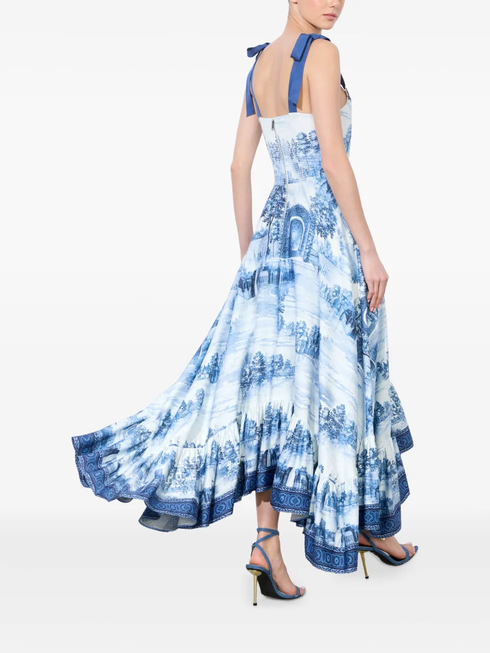 Alice + Olivia Rosalee Maxi Dress | Blue | FARFETCH