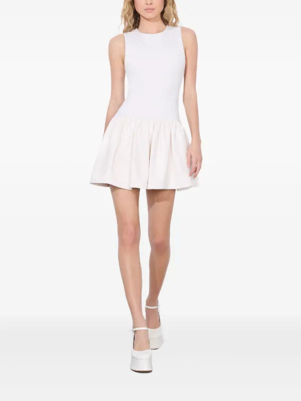 ella selectshop sleeve dress 白　ワンピース ella selectshop sleeve dress 白 ワンピース - メルカリ